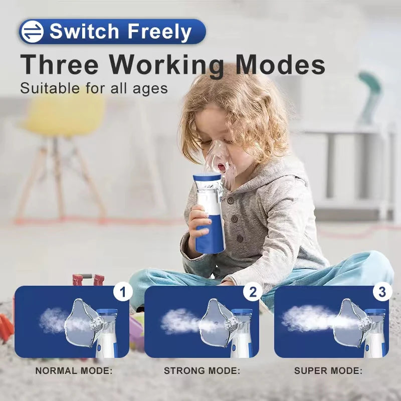 Orvenu™ Portable Mesh Nebulizer for Kids & Adults